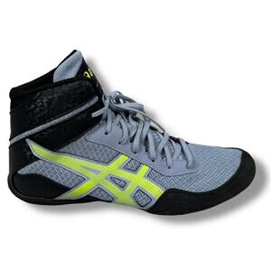 Asics Matcontrol 3 Wrestling Shoes Men's 10 Grayish Blue Mat Control Athletic
